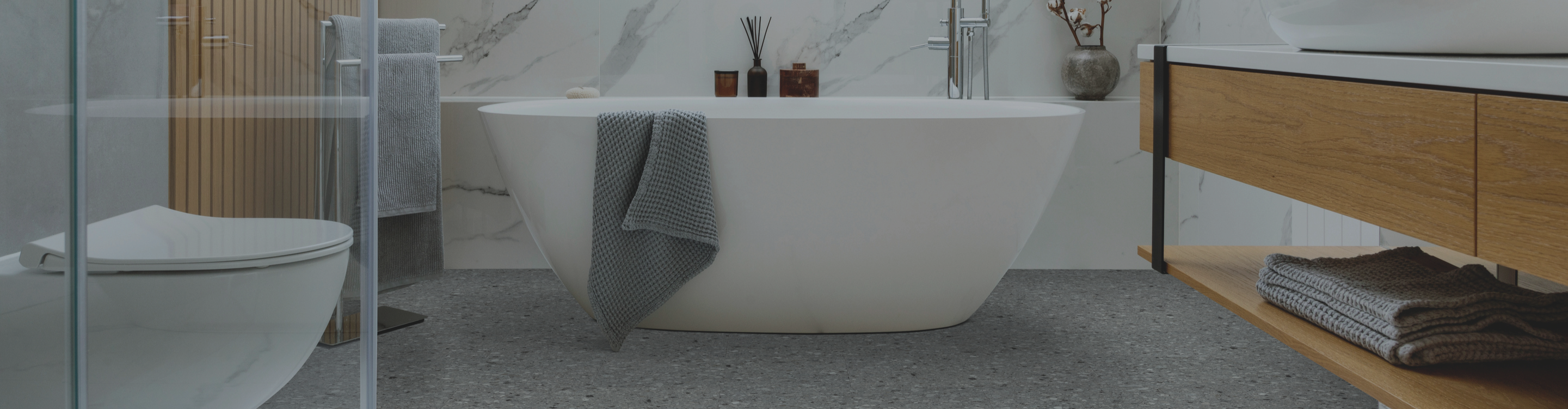 Bathroom with soaking tub